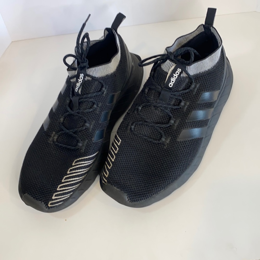 Adidas Questar Rise Cloudfoam Black Running Shoes Men's Sz. 14